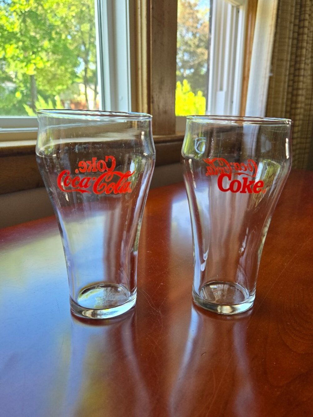 Set of 2 vintage Coca-Cola glasses